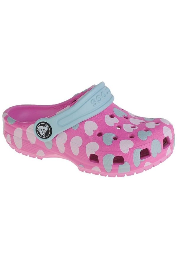 Klapki Crocs Classic Easy Icon Clog K Jr 207592-6SX różowe. Kolor: różowy. Materiał: syntetyk, materiał