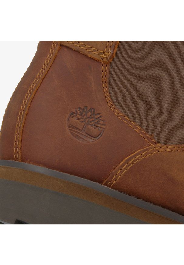 Sztyblety damskie Timberland Courma CHELSEA. Okazja: na co dzień, do pracy, na spacer. Kolor: brązowy. Styl: casual