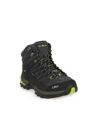Buty trekkingowe męskie CMP Rigel Mid. Wysokość cholewki: za kostkę. Zapięcie: sznurówki. Kolor: czarny, wielokolorowy, żółty. Materiał: materiał. Szerokość cholewki: normalna. Sport: turystyka piesza