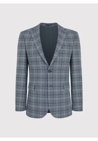 Pako Lorente - PAKO LORENTE – Szara marynarka garniturowa w kratę. Kolor: szary. Materiał: wiskoza, poliester, elastan
