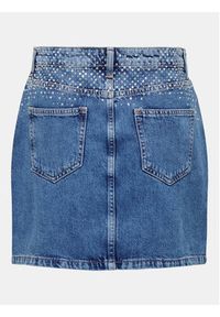 only - ONLY Spódnica jeansowa 15307913 Niebieski Regular Fit. Kolor: niebieski. Materiał: bawełna