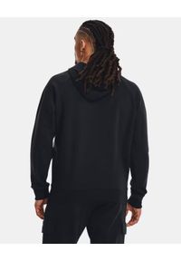 Under Armour UA RIVAL FLEECE HOODIE Bluza męska z kapturem. Typ kołnierza: kaptur. Kolor: czarny. Materiał: polar, materiał, dzianina. Sport: fitness #6
