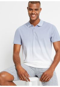 bonprix - Shirt polo w cieniowanym kolorze. Typ kołnierza: polo. Kolor: biały #1