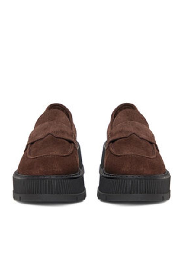 G-Star RAW - G-Star Raw Loafersy EO-HAYAT-9001-25 Brązowy. Kolor: brązowy. Materiał: zamsz, skóra