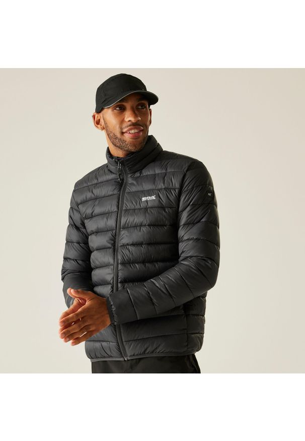 Regatta - Marizion Męska kurtka turystyczna z przegrodami. Kolor: szary, wielokolorowy, brązowy. Materiał: puch. Sport: outdoor, turystyka piesza