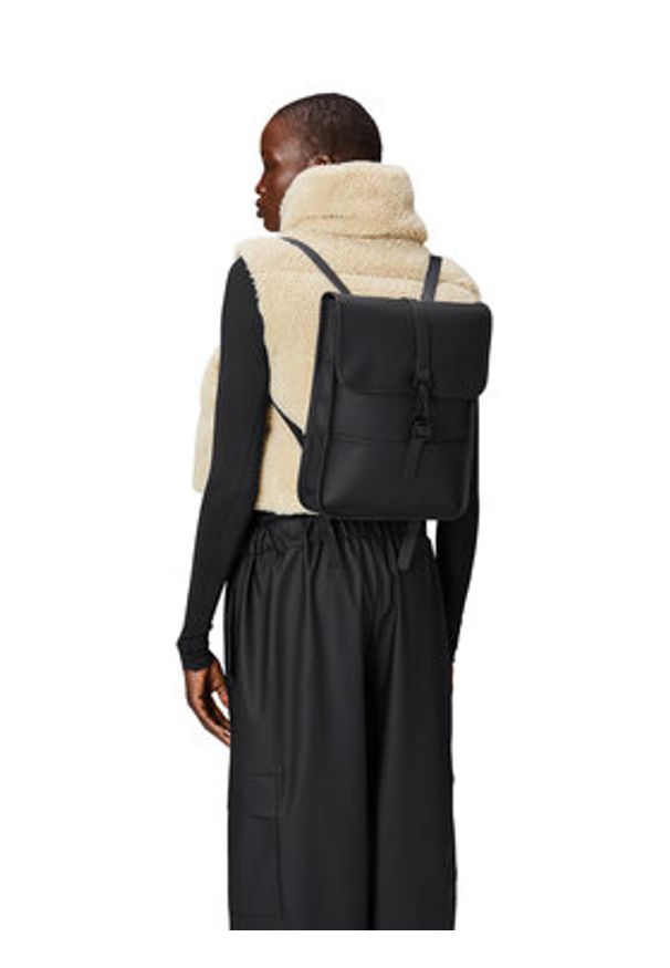 Rains Plecak Backpack Micro W3 13010 Czarny. Kolor: czarny. Materiał: materiał