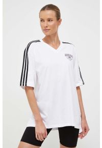 adidas Originals t-shirt bawełniany kolor biały. Kolor: biały. Materiał: bawełna #1