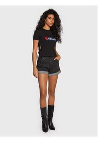 Guess T-Shirt Clarissa W3RI22 J1314 Czarny Regular Fit. Kolor: czarny. Materiał: bawełna #4