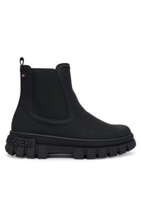 TOMMY HILFIGER - Tommy Hilfiger Botki T3X5-34130-1355999 D Czarny. Kolor: czarny