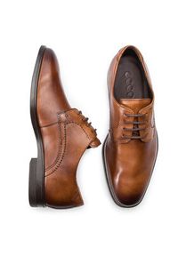 ecco - ECCO Półbuty Melbourne 62163401112 Brązowy. Kolor: brązowy. Materiał: skóra #6