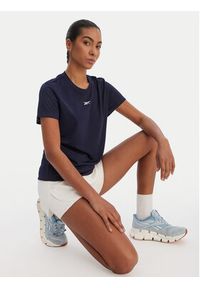 Reebok T-Shirt Essential RK25608CCW Granatowy Regular Fit. Kolor: niebieski. Materiał: syntetyk #6