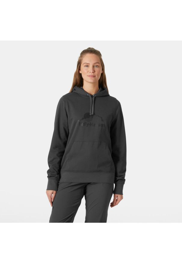 Bluza damska z kapturem Helly Hansen Nord Graphic. Typ kołnierza: kaptur. Kolor: szary, czarny, brązowy, wielokolorowy