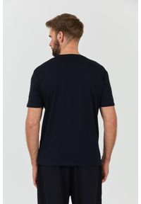 Armani Exchange - ARMANI EXCHANGE Granatowy męski t-shirt, Rozmiar XL. Kolor: niebieski