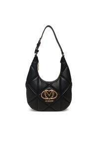 Love Moschino - LOVE MOSCHINO Torebka JC4082PP0NLC0000 Czarny. Kolor: czarny. Materiał: skórzane