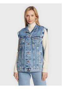 Wrangler Kurtka jeansowa Cher W40396X17 112322685 Niebieski Regular Fit. Kolor: niebieski. Materiał: bawełna #3