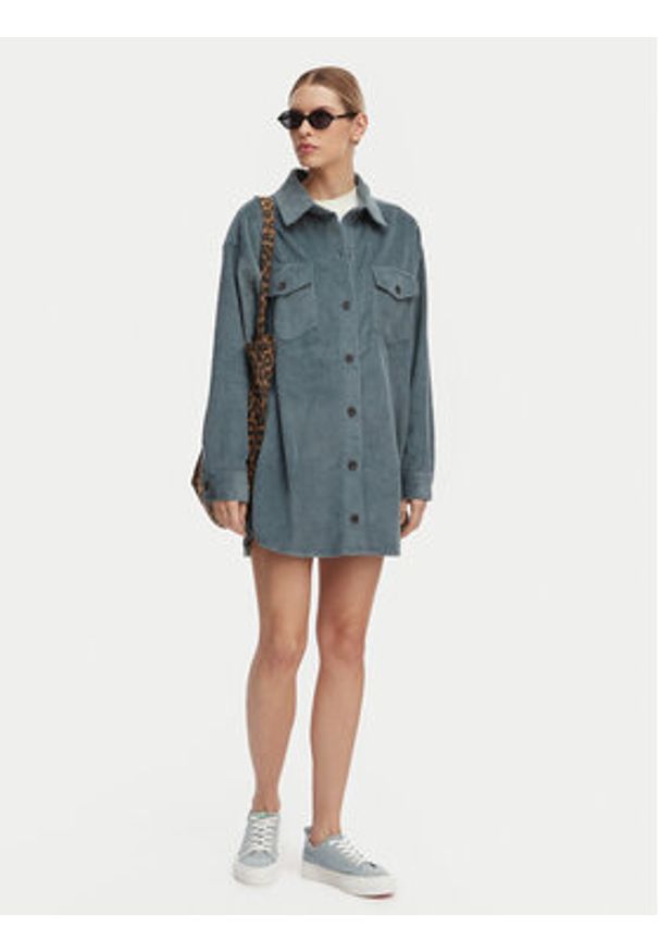 Billabong Sukienka koszulowa Winter Ocean EBJWD00149 Niebieski Boxy Fit. Kolor: niebieski. Materiał: bawełna. Typ sukienki: koszulowe