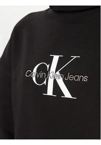 Calvin Klein Jeans Sukienka dzianinowa J20J222362 Czarny Relaxed Fit. Kolor: czarny. Materiał: bawełna, dzianina #4