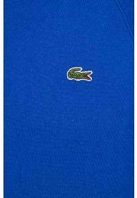 Lacoste bluza męska kolor niebieski wzorzysta. Kolor: niebieski. Materiał: dzianina. Długość rękawa: raglanowy rękaw. Wzór: aplikacja #2