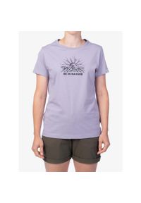 Koszulka bawełniana damska Hannah Adria. Kolor: fioletowy. Materiał: bawełna #1