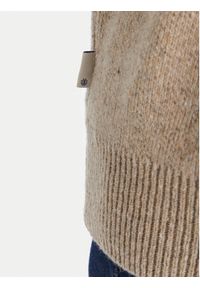 Element Sweter 2000s RIB CR ELYSW00128 Beżowy Regular Fit. Kolor: beżowy. Materiał: syntetyk