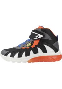 Geox - Kapcie GEOX J CIBERDRON BOY Czarny. Kolor: czarny. Materiał: syntetyk, tkanina. Sport: turystyka piesza