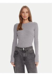 Kontatto Sweter 3M0809C Szary Regular Fit. Kolor: szary. Materiał: syntetyk