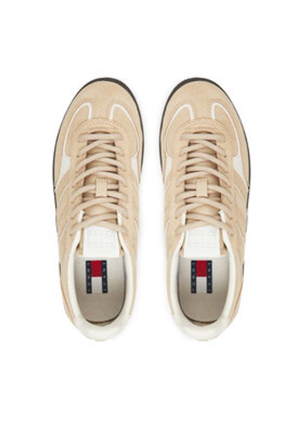 Tommy Jeans Sneakersy The Greenwich Edge EN0EN02838 Beżowy. Kolor: beżowy. Materiał: zamsz, skóra
