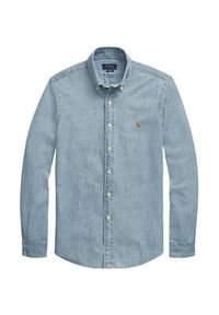 Polo Ralph Lauren Koszula Core Replen 710548538 Niebieski Slim Fit. Typ kołnierza: polo. Kolor: niebieski. Materiał: bawełna #3