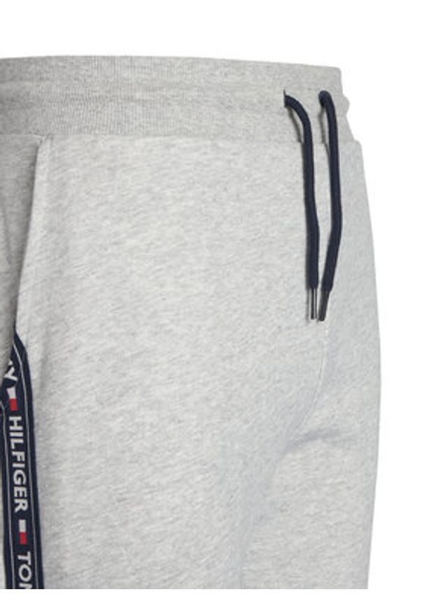 TOMMY HILFIGER - Tommy Hilfiger Spodnie dresowe Trucker UM0UM00706 Szary Regular Fit. Kolor: szary. Materiał: bawełna