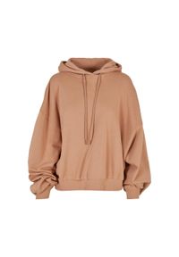 Urban Classics - Damska Bluza Z Frotte Organic Oversized Hoodie. Kolor: żółty, wielokolorowy, pomarańczowy