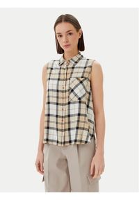 Barbour Koszula LSH1670SN51 Beżowy Regular Fit. Kolor: beżowy. Materiał: syntetyk #1