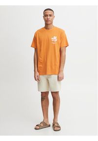 !SOLID - Solid T-Shirt 21107756 Pomarańczowy Casual Fit. Okazja: na co dzień. Kolor: pomarańczowy. Materiał: bawełna. Styl: casual #6