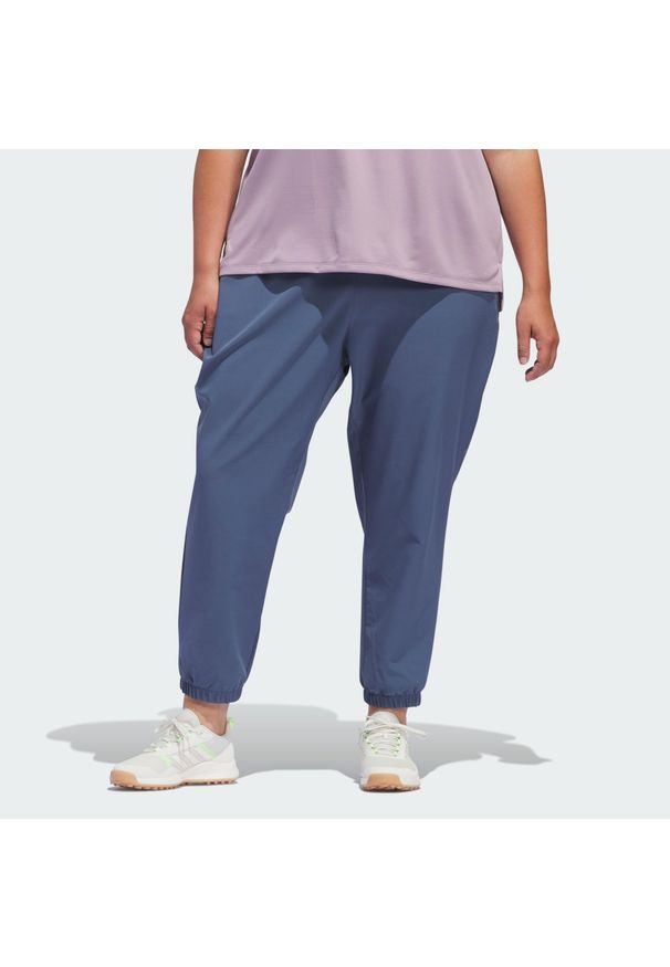 Adidas - Spodnie dresowe Women's Ultimate365 (Plus Size). Kolekcja: plus size. Kolor: niebieski. Materiał: dresówka. Sport: golf