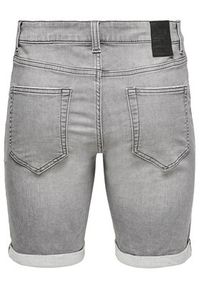 Only & Sons Szorty jeansowe Ply 22018583 Szary Regular Fit. Kolor: szary. Materiał: bawełna #3