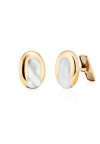 W.KRUK Unikalne Złote Spinki do koszuli - złoto 585 - ZDD/MM01. Kolor: złoty. Wzór: aplikacja #1