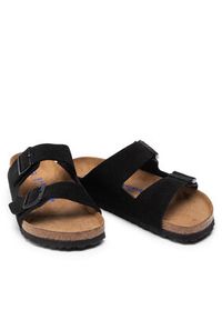 Birkenstock Klapki Arizona Bs 0951321 Czarny. Kolor: czarny. Materiał: skóra, welur #6