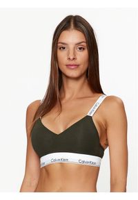 Calvin Klein Underwear Biustonosz bezfiszbinowy 000QF7059E Zielony. Kolor: zielony. Materiał: bawełna #1