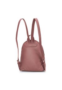 Wittchen - Damski plecak z miękkiej ekoskóry. Kolor: różowy. Materiał: skóra ekologiczna. Wzór: haft. Styl: elegancki, sportowy #4