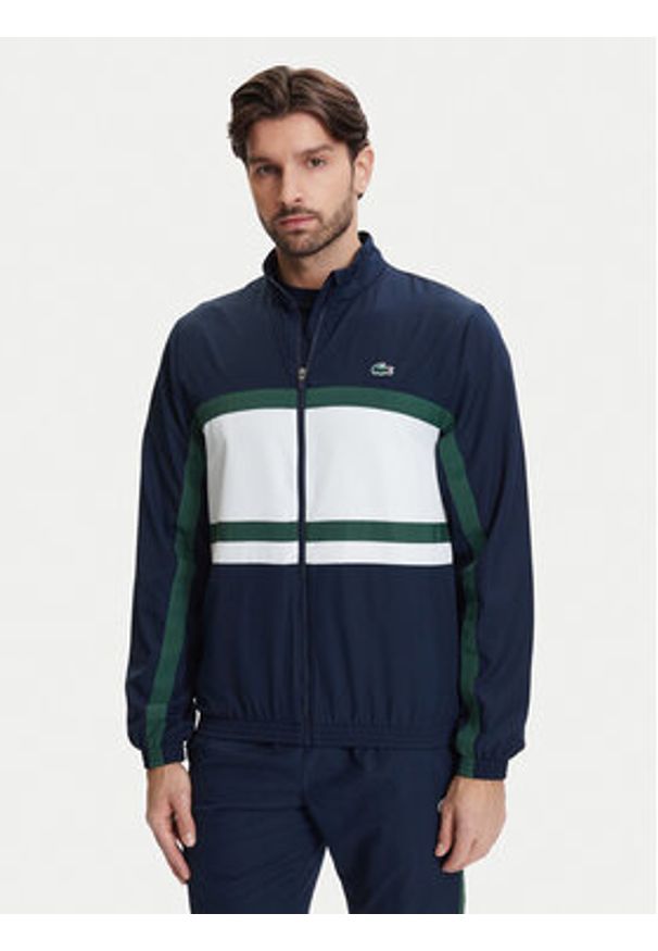 Lacoste Dres WH0226 Granatowy Regular Fit. Kolor: niebieski. Materiał: syntetyk