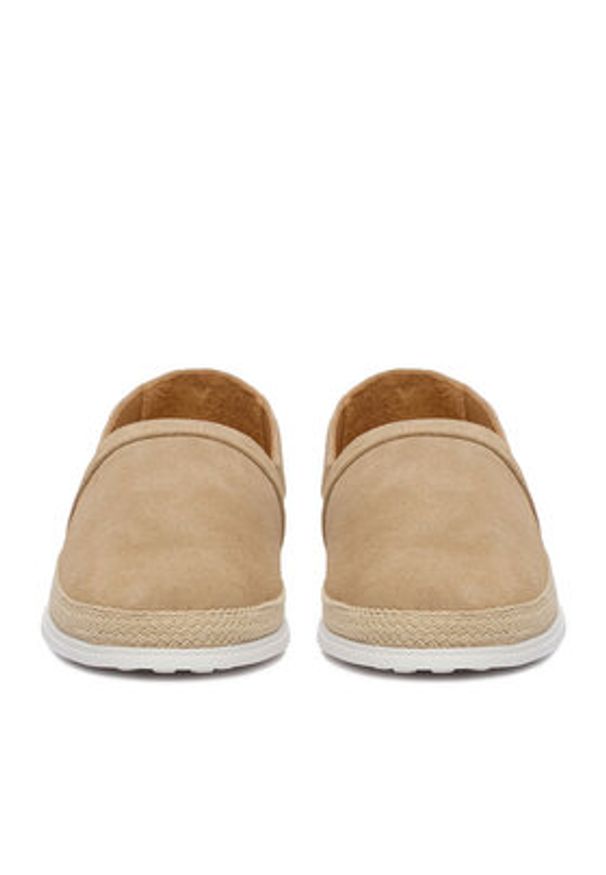 Gino Rossi - GINO ROSSI Espadryle EO-TOMO-01 126AM Beżowy jasny. Kolor: beżowy. Materiał: skóra, zamsz