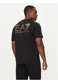 EA7 Emporio Armani T-Shirt 6DPT06 PJFFZ 1200 Czarny Regular Fit. Kolor: czarny. Materiał: bawełna #3