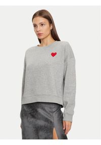 Vero Moda Bluza Maly 10329164 Szary Oversize. Kolor: szary. Materiał: syntetyk, bawełna