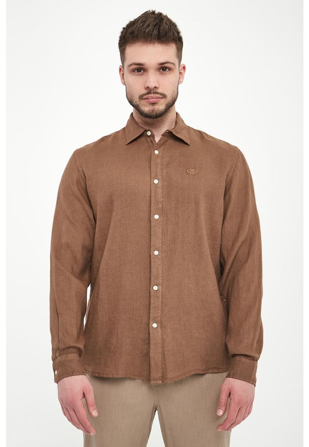 Liu Jo - Koszula męska lniana LIU JO. Materiał: len