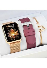 Gravity - Zestaw damski zegarek damski SMARTWATCH GRAVITY GT17-6 + bransoletka. Rodzaj zegarka: smartwatch
