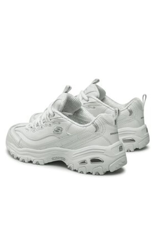 skechers - Skechers Sneakersy Fresh Start 11931/WSL Biały. Kolor: biały. Materiał: skóra