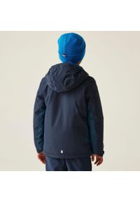 Regatta - Kurtka dziecięca przejściowa przeciwdeszczowa Hurdle. Kolor: niebieski. Materiał: puch, materiał. Styl: sportowy #2