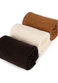 Gino Rossi Zestaw 3 par wysokich skarpet męskich 3MB-003-AW24 (3-pack) Kolorowy. Materiał: bawełna. Wzór: kolorowy