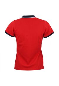 PEAK MOUNTAIN - Damska koszulka polo Peak Mountain Asfalte. Typ kołnierza: polo. Kolor: czerwony. Styl: sportowy #2