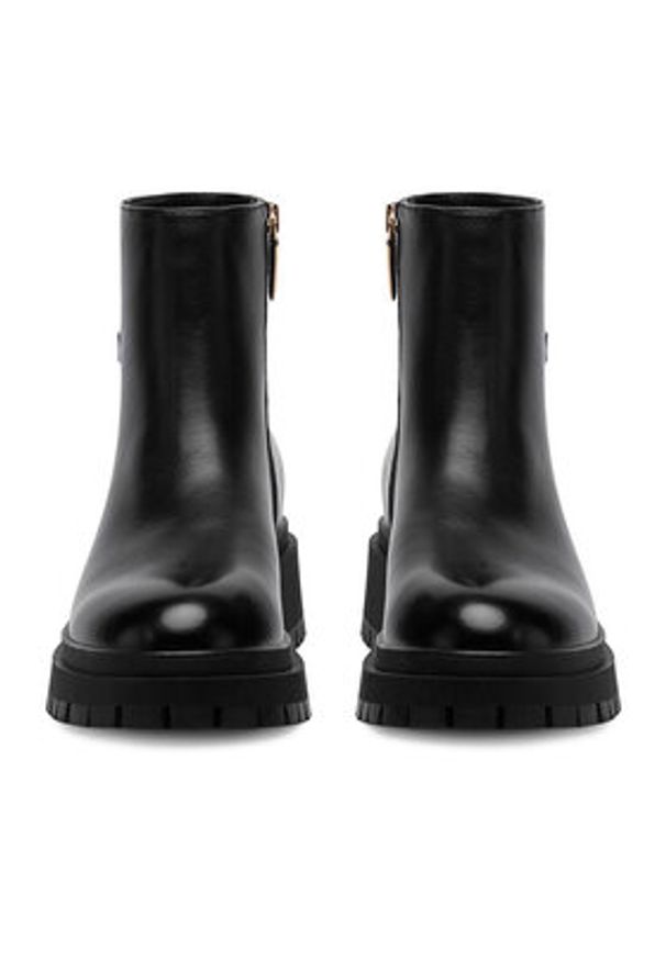 Nine West Botki CEO-LAYLA-01 Czarny. Kolor: czarny. Materiał: skóra
