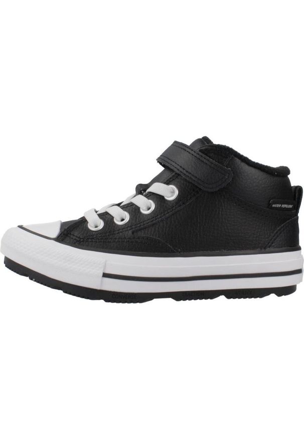 Converse Model Chuck Taylor All Star Malden Street Boot Mid Kolor Czarny. Okazja: na co dzień. Kolor: czarny. Materiał: syntetyk, tkanina, skóra. Model: Converse All Star